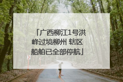 广西柳江1号洪峰过境柳州 辖区船舶已全部停航