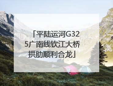 平陆运河G325广南线钦江大桥拱肋顺利合龙