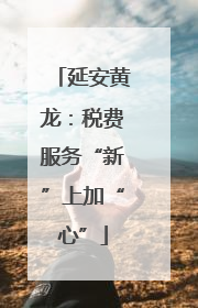延安黄龙：税费服务“新”上加“心”