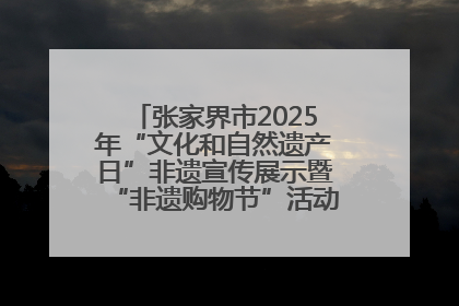 张家界市2025年“文化和自然遗产日”非遗宣传展示暨“非遗购物节”活动在慈利县盛大启幕