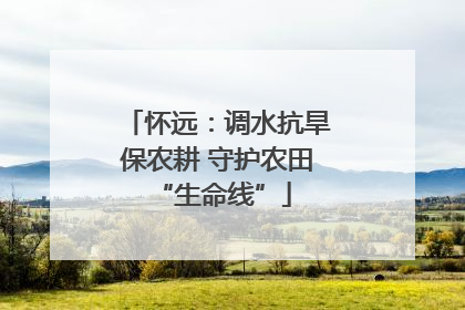 怀远：调水抗旱保农耕 守护农田 “生命线”