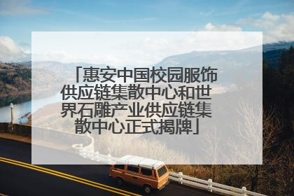 惠安中国校园服饰供应链集散中心和世界石雕产业供应链集散中心正式揭牌