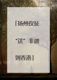 扬州仪征“送”非遗到香港