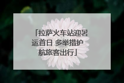 拉萨火车站迎暑运首日 多举措护航旅客出行