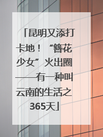 昆明又添打卡地！“簪花少女”火出圈——有一种叫云南的生活之365天