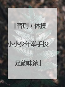 晋剧＋体操 小小少年举手投足韵味浓