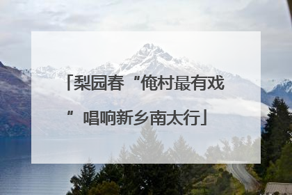 梨园春“俺村最有戏”唱响新乡南太行
