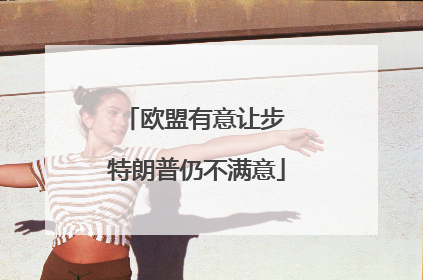 欧盟有意让步 特朗普仍不满意