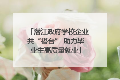 潜江政府学校企业共“搭台” 助力毕业生高质量就业