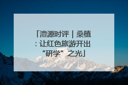 澧源时评｜桑植：让红色旅游开出“研学”之光