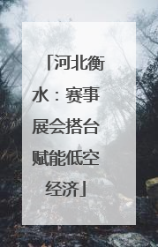 河北衡水：赛事展会搭台赋能低空经济