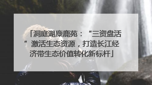 洞庭湖麋鹿苑：“三资盘活”激活生态资源，打造长江经济带生态价值转化新标杆