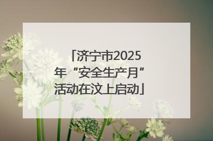 济宁市2025年“安全生产月”活动在汶上启动