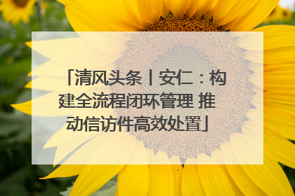 清风头条丨安仁：构建全流程闭环管理 推动信访件高效处置