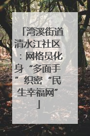 湾溪街道清水江社区：网格员化身“多面手”织密“民生幸福网”