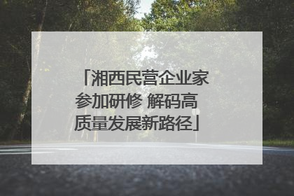 湘西民营企业家参加研修 解码高质量发展新路径