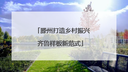滕州打造乡村振兴齐鲁样板新范式