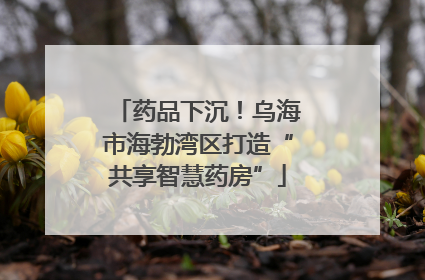 药品下沉！乌海市海勃湾区打造“共享智慧药房”