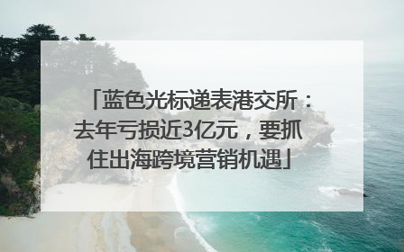 蓝色光标递表港交所：去年亏损近3亿元，要抓住出海跨境营销机遇
