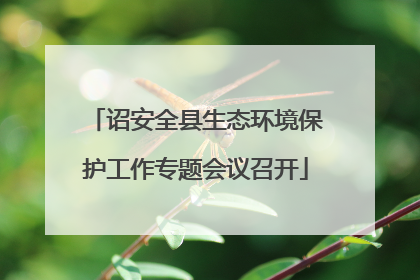 诏安全县生态环境保护工作专题会议召开