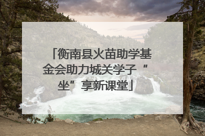 衡南县火苗助学基金会助力城关学子“坐”享新课堂