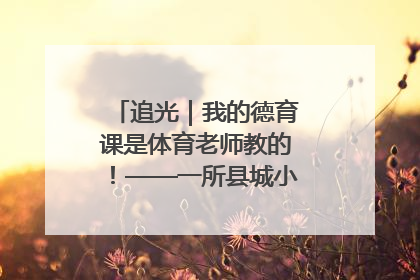 追光｜我的德育课是体育老师教的！——一所县城小学的思政课改革