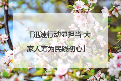 迅速行动显担当 大家人寿为民践初心