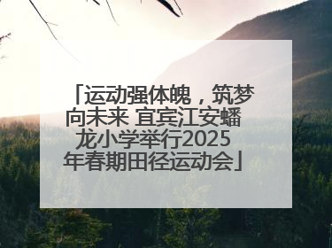 运动强体魄，筑梦向未来 宜宾江安蟠龙小学举行2025年春期田径运动会