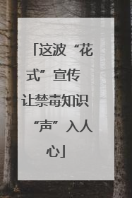 这波“花式”宣传 让禁毒知识“声”入人心