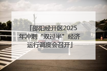 邵阳经开区2025年冲刺“双过半”经济运行调度会召开