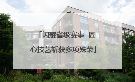 闪耀省级赛事  匠心技艺斩获多项殊荣