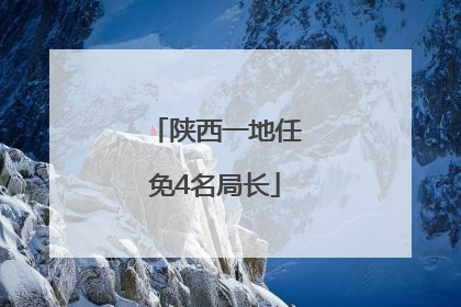 陕西一地任免4名局长