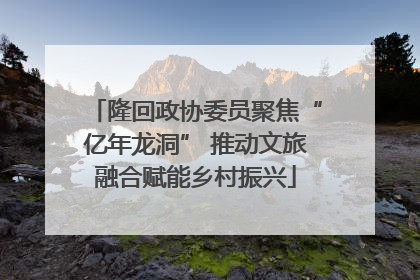 隆回政协委员聚焦“亿年龙洞” 推动文旅融合赋能乡村振兴