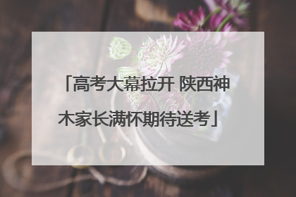 高考大幕拉开 陕西神木家长满怀期待送考