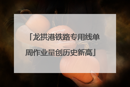 龙拱港铁路专用线单周作业量创历史新高