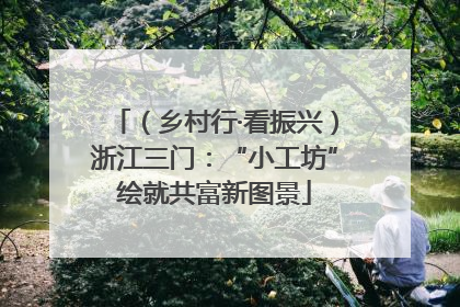 （乡村行·看振兴）浙江三门：“小工坊”绘就共富新图景