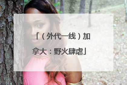 （外代一线）加拿大：野火肆虐