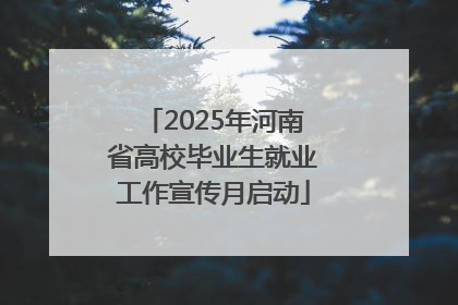 2025年河南省高校毕业生就业工作宣传月启动