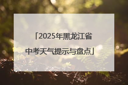 2025年黑龙江省中考天气提示与盘点