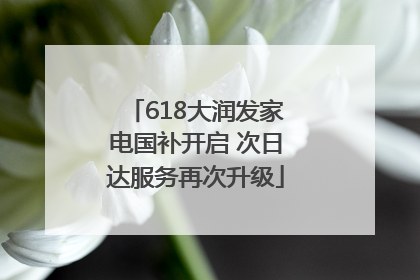 618大润发家电国补开启 次日达服务再次升级